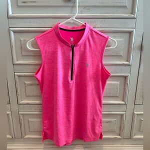 Women's Pink Golf Sleeveless Top